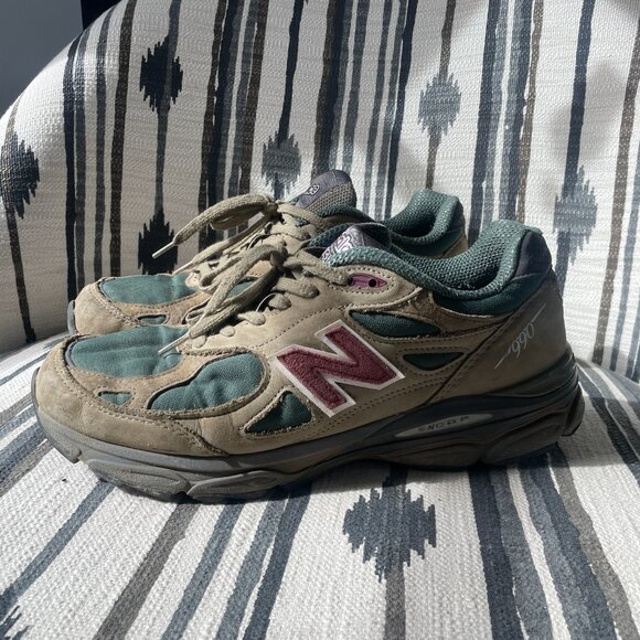 New Balance x Teddy Santis 990 V3 "Green/Purple"" - Picture 1 of 3